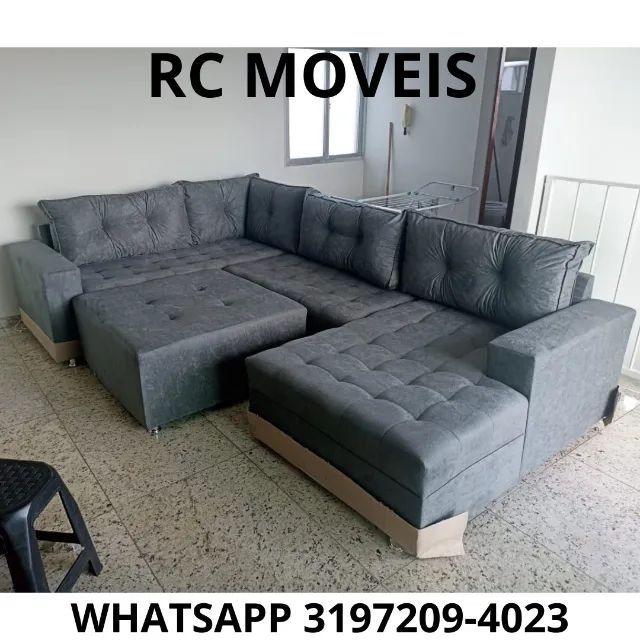 Sofá Toro Modulado - Conforto e Estilo para Salas Amplas