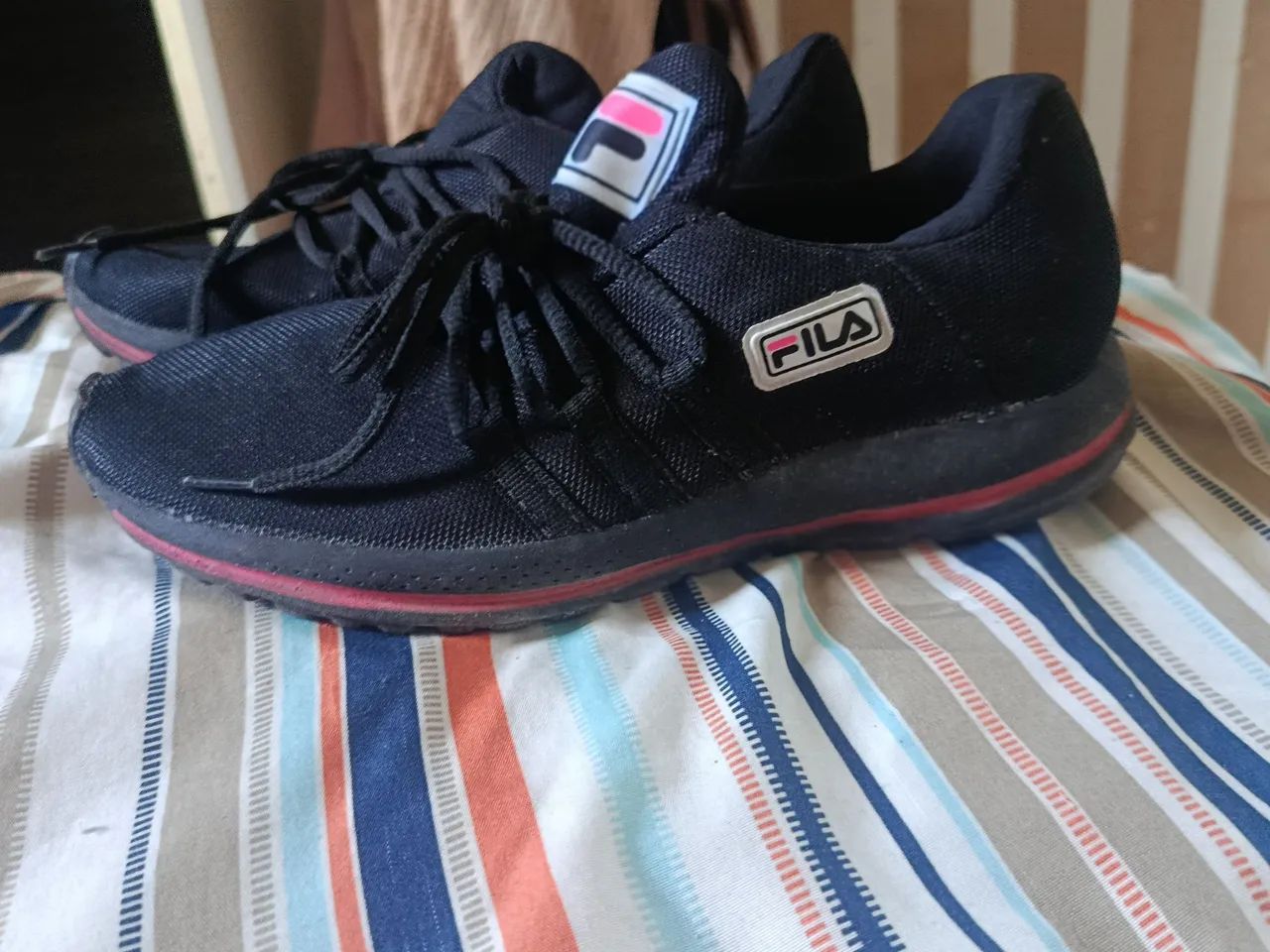 Fila Racer Tenis Fila Feminino Replica Tênis Fila Preto Com Rosa