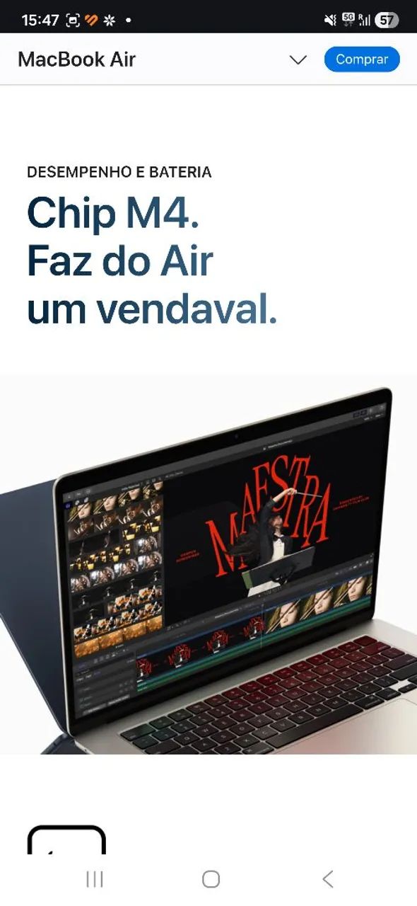Macbook air M4 - meia noite - Foto 2