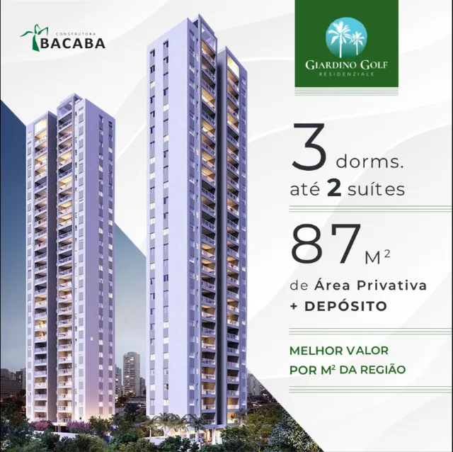 Giardino Golf/Osasco: Apto alto padrão, 87m² + depósito, 2 suítes, 2 vagas