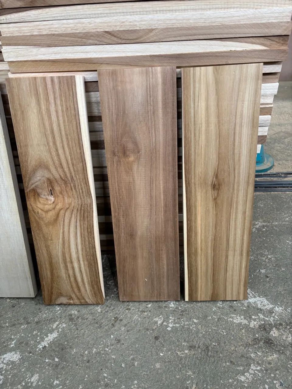 Ripa de madeira Teca 50x14,5x2 cm  - Foto 3