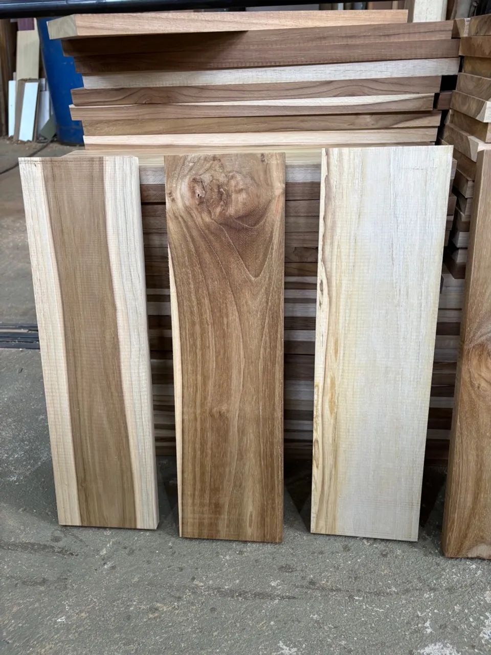 Ripa de madeira Teca 50x14,5x2 cm 