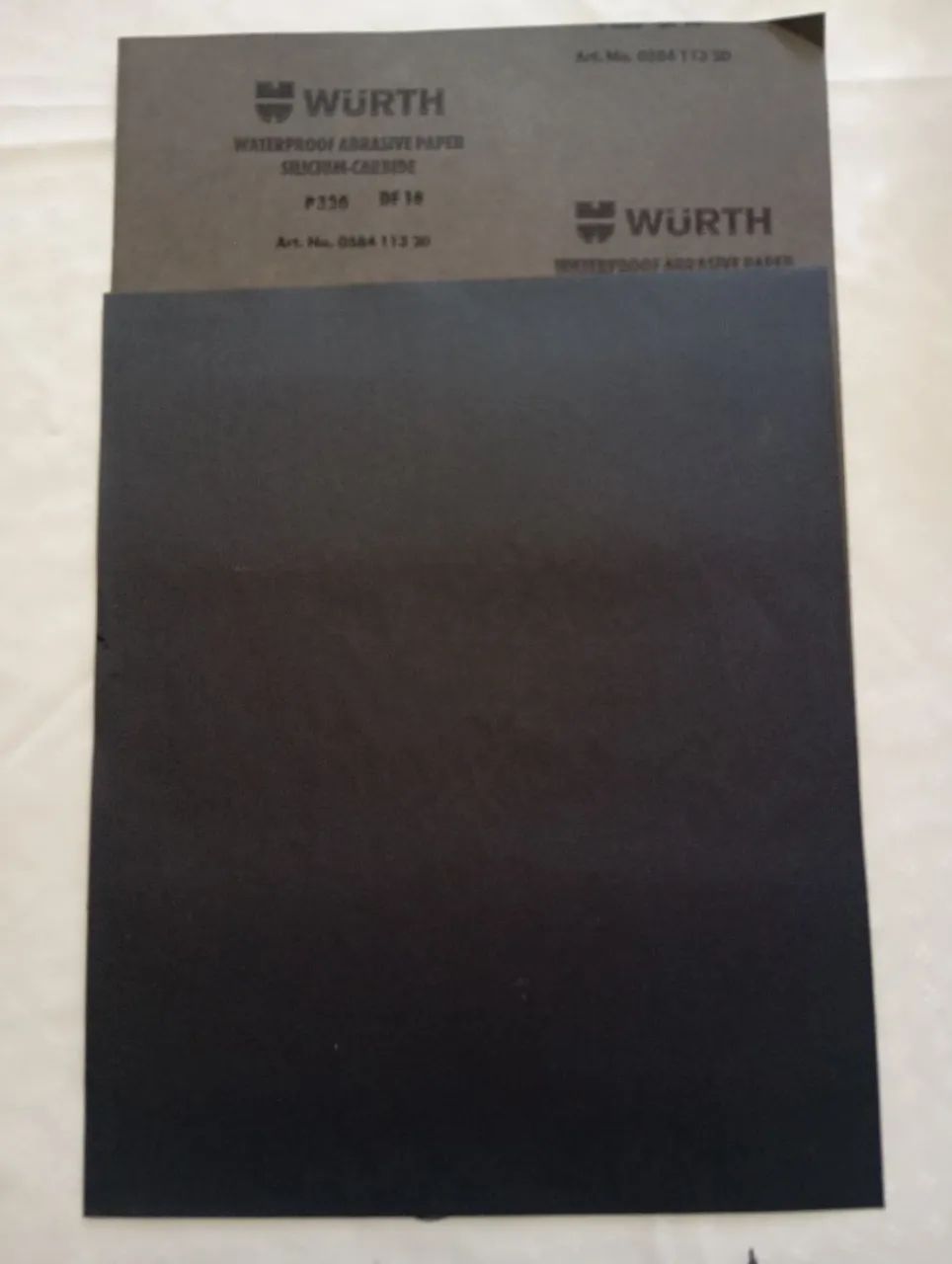 Lixa d'água Wurth ,P220 ,P320,P400,P600,P800 e 1200