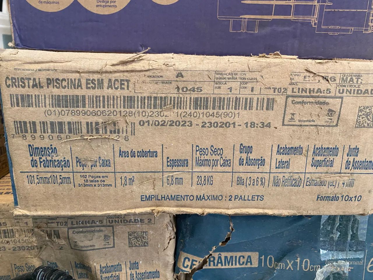 20 caixas de Azulejos para piscina 64684591043457122