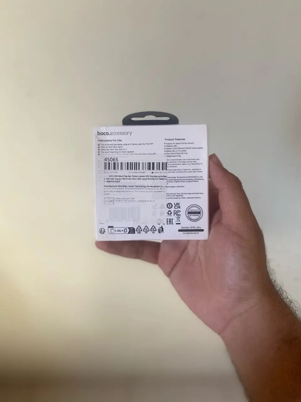 (LACRADO) Hoco E94 Localizador Anti-perda - Apple Find My - Foto 2