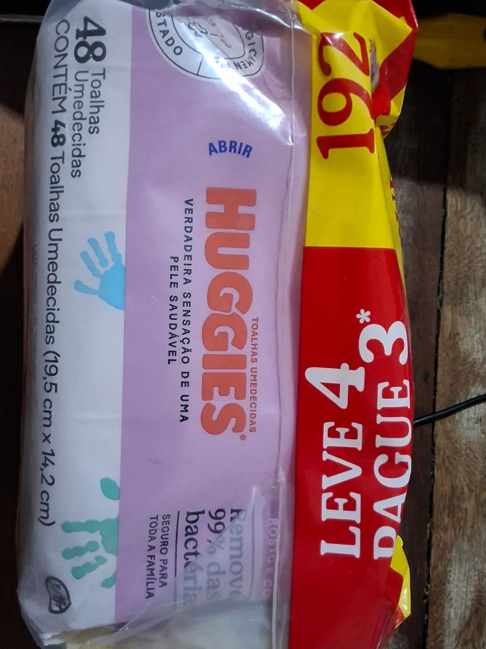 Lenços Umedecidos Huggies Rostos e Corpo - Leve 4 Pague 3 - Foto 3