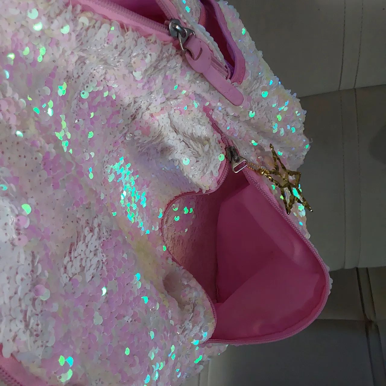 UP4YOU Pink Sequined Backpack64319736752514125