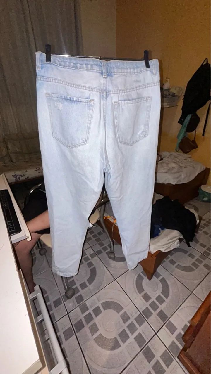 Calça Jeans Destroyed rasgada - Foto 2