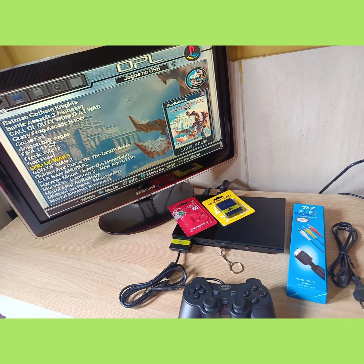 Playstation 2 Completo com Jogos e Acessórios