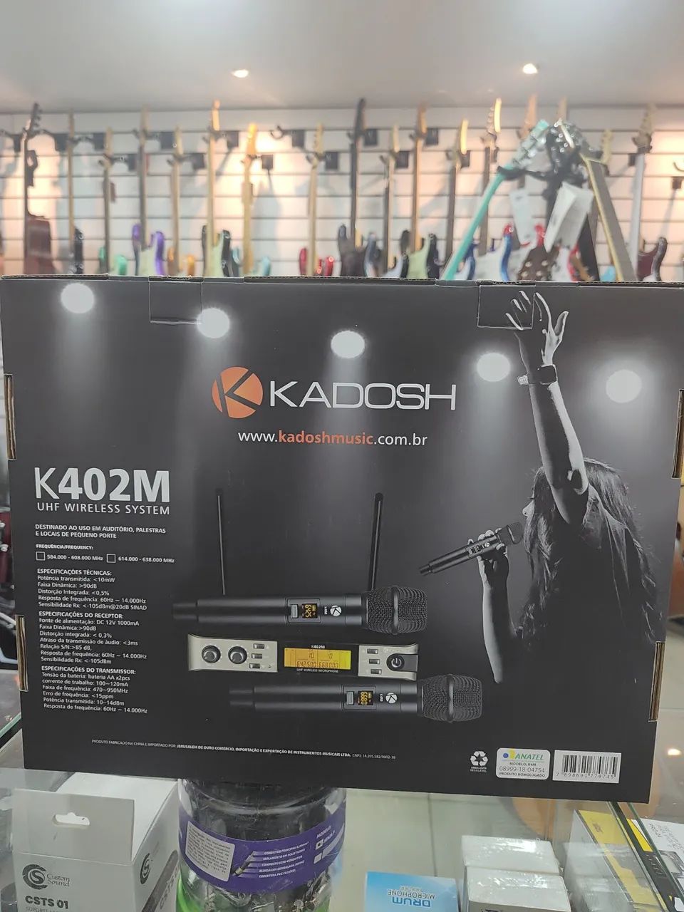 Microfone Sem Fio Kadosh K402M UHF