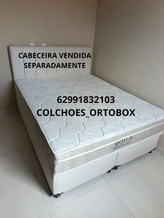 Base e Colchão Casal airtech da ortobom