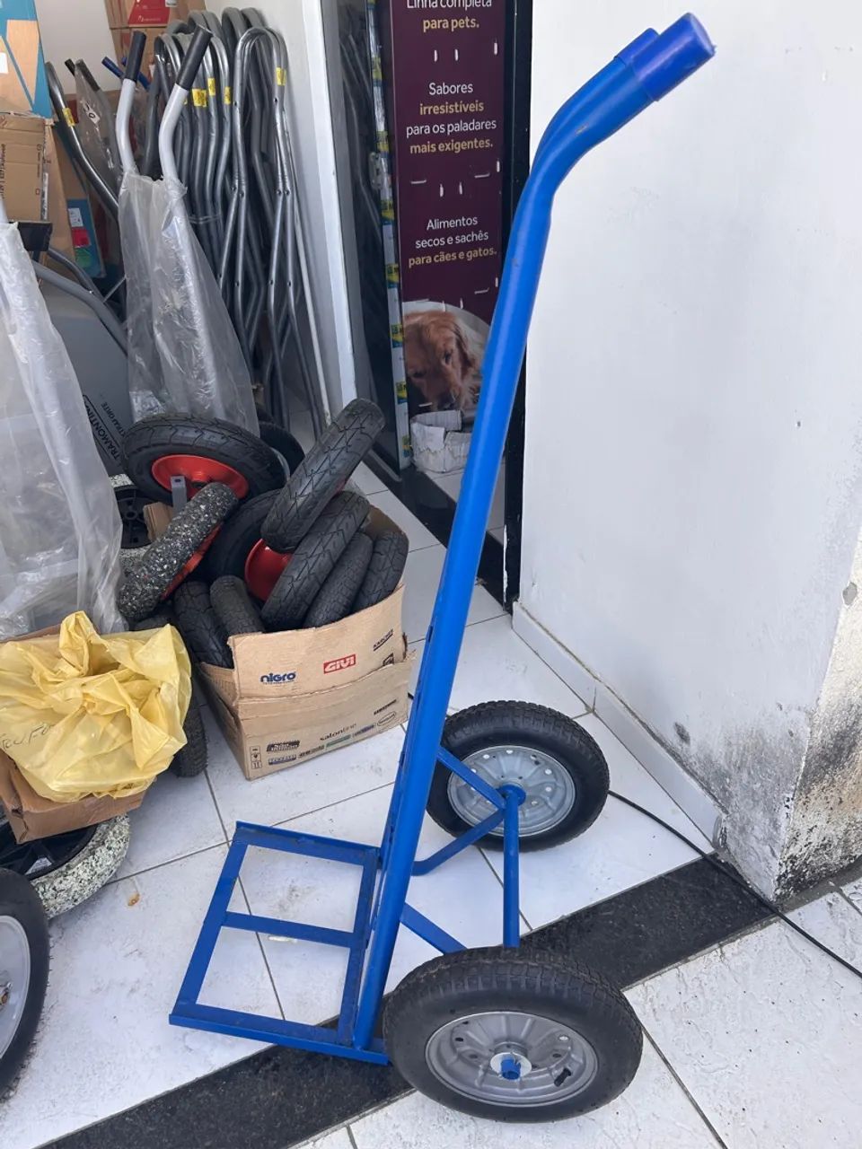 Carrinho carga Azul 200 e 300kg leia a descrição  - Foto 3