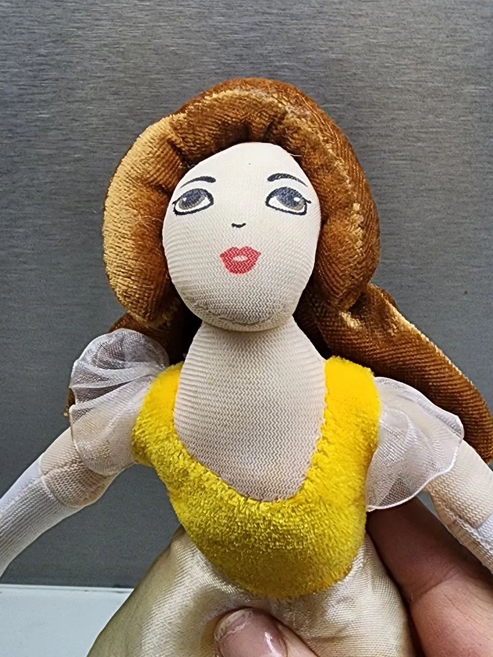 Boneca de pano vintage Princesa Bela 2006  - Foto 4