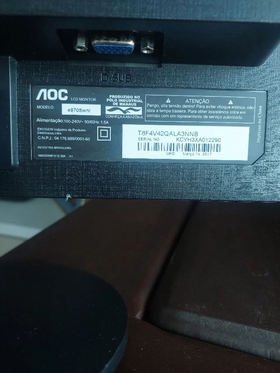 Monitor AOC e970Swnl LED 18,5?63824099438593122