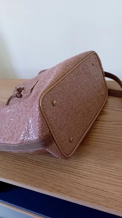 Bolsa de Ombro Marrom em Couro - Foto 2