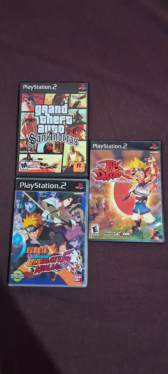3 jogos de ps2 novos