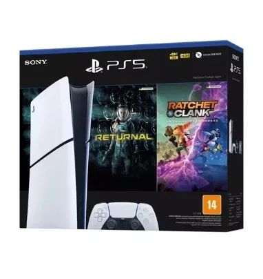 Console Sony PlayStation 5 Digital Slim 1TB - Branco + Jogos 