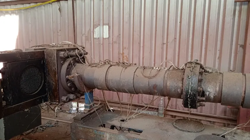 Máquina extrusora 120 mm linha completa , motor de 100cv , inversor