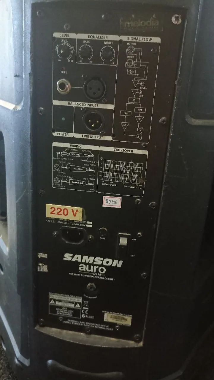 Caixas Ativas Samson D415 - Foto 3