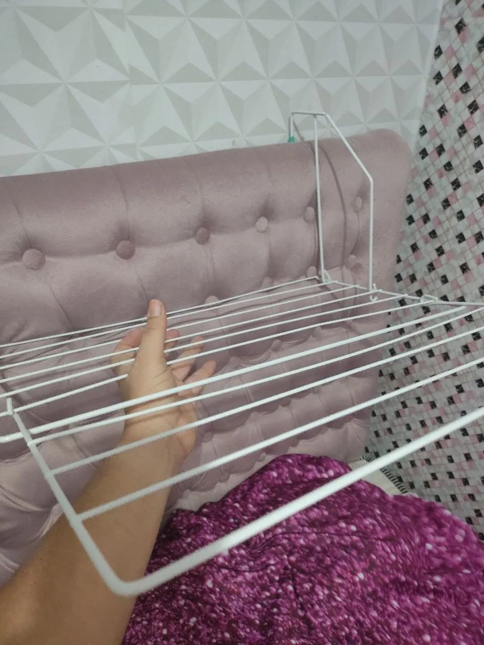 Varal de roupa para colocar no boxe ou janela 64520809239425120