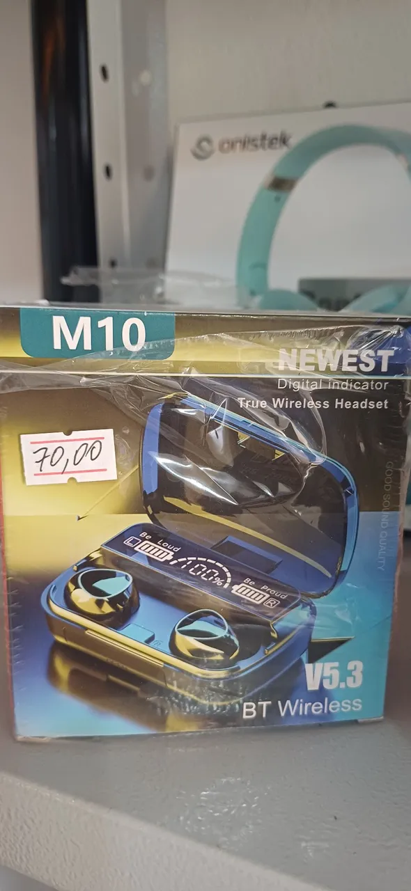 Fone de ouvido M10 - Bluetooth 5.3 - Novo