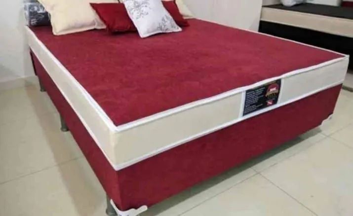 Cama Box de casal com espuma D33
