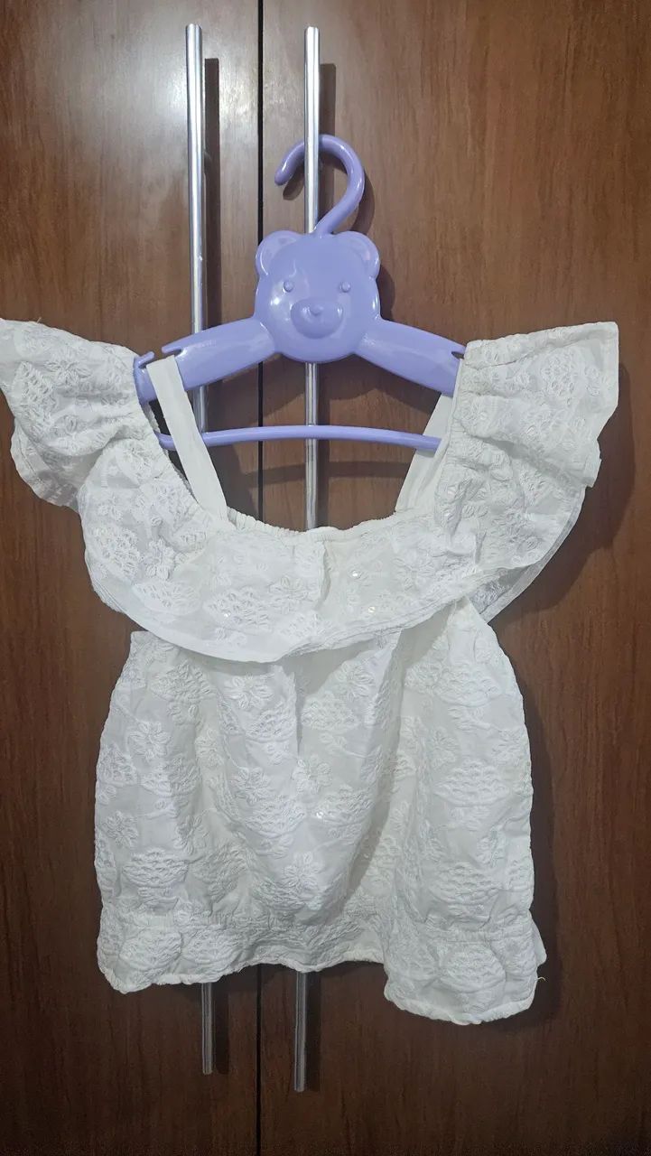 Blusa branca ciganinha - Foto 2