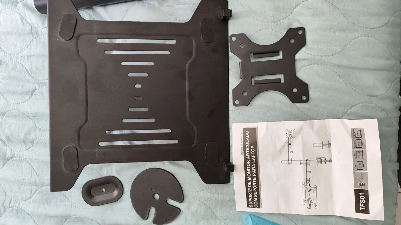 Suporte de Monitor Articulado com Suporte para Laptop - Foto 3