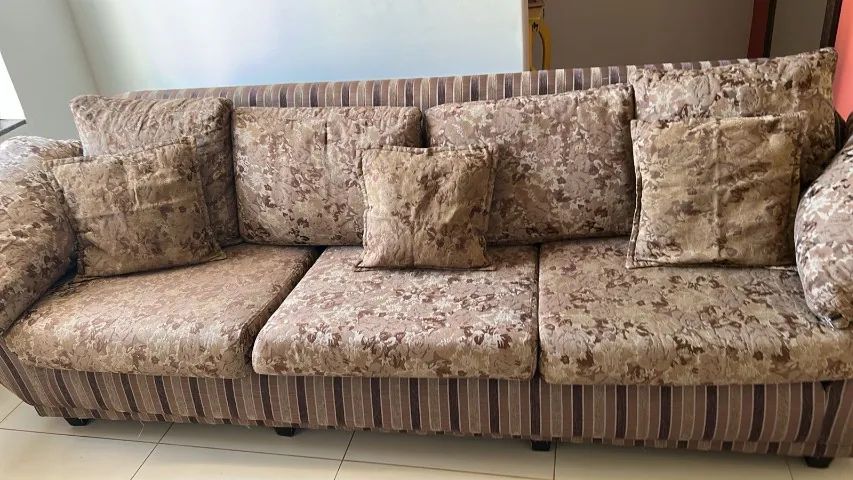 Sofá marrom 4 lugares - 2,90m - Foto 3