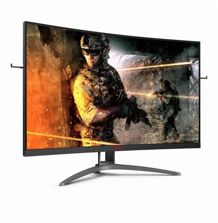 Monitor Gamer Curvo 31,5" AOC Agon AG323FCXE Tela Widescreen, Full HD,165Hz - Foto 2
