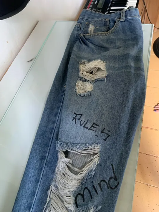Calça Jeans Desfiada