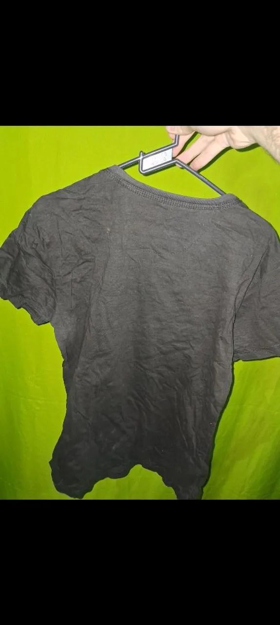 Camisa Feminina Preta Estampada - Foto 2