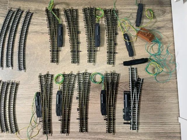 Kit de Trilhos HO - Ferromodelismo - (vendo todos os trilhos) (Usados/Conservados) - Foto 2