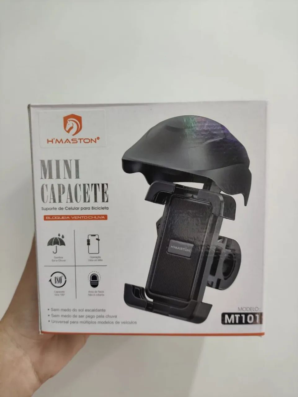 SUPORTE DE CELULAR PRA MOTO (MODELO CAPACETE)