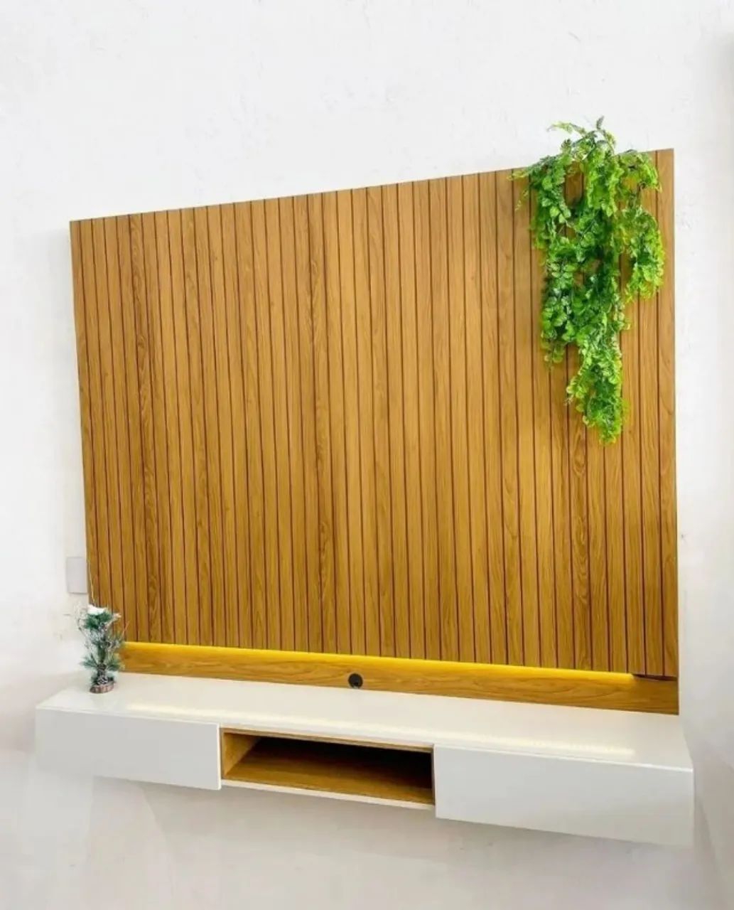 Painel de TV Ripado com Led - Foto 2