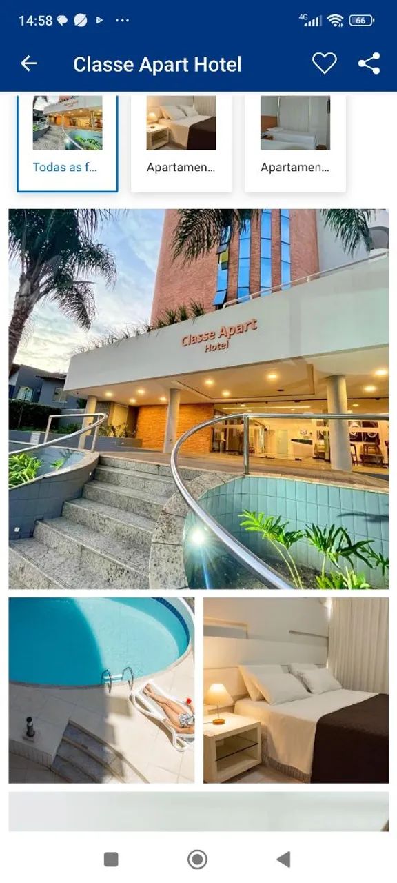 Flat mobiliado em hotel