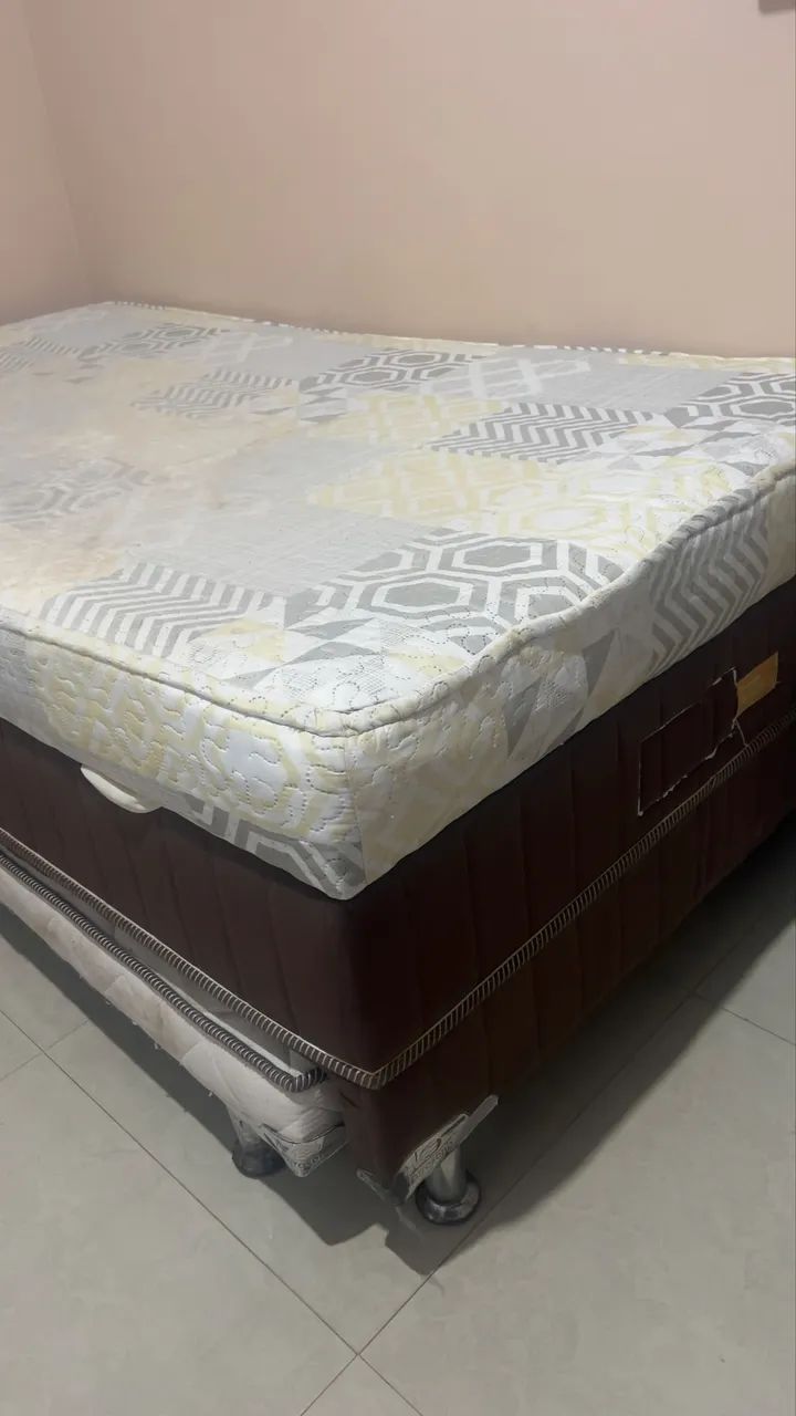 VENDE-SE CAMA SOLTEIRÃO COL BAÚ E BICAMA