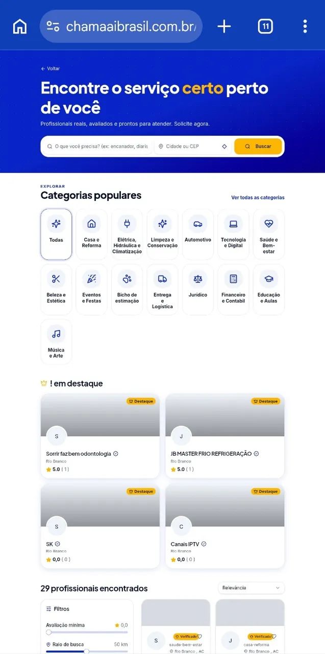 Site completo que conecta prestadores de serviço a clientes, estilo marketplace - Foto 3