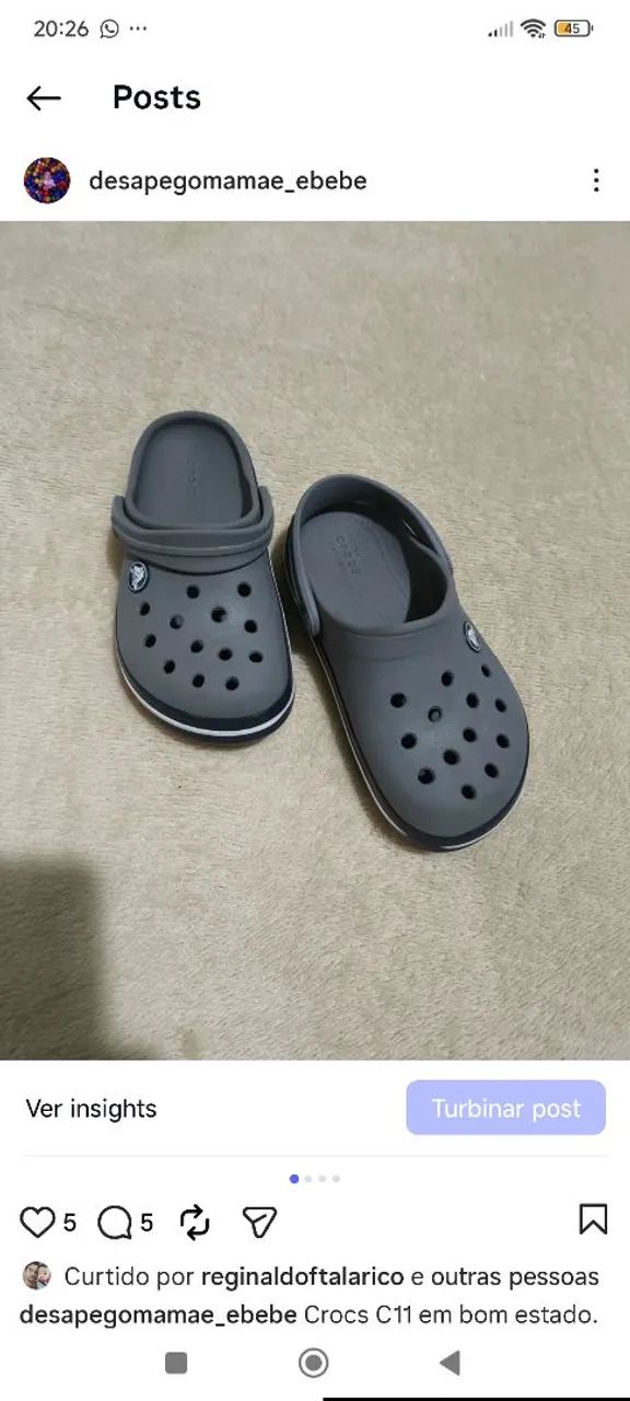 Crocs infantil C11 