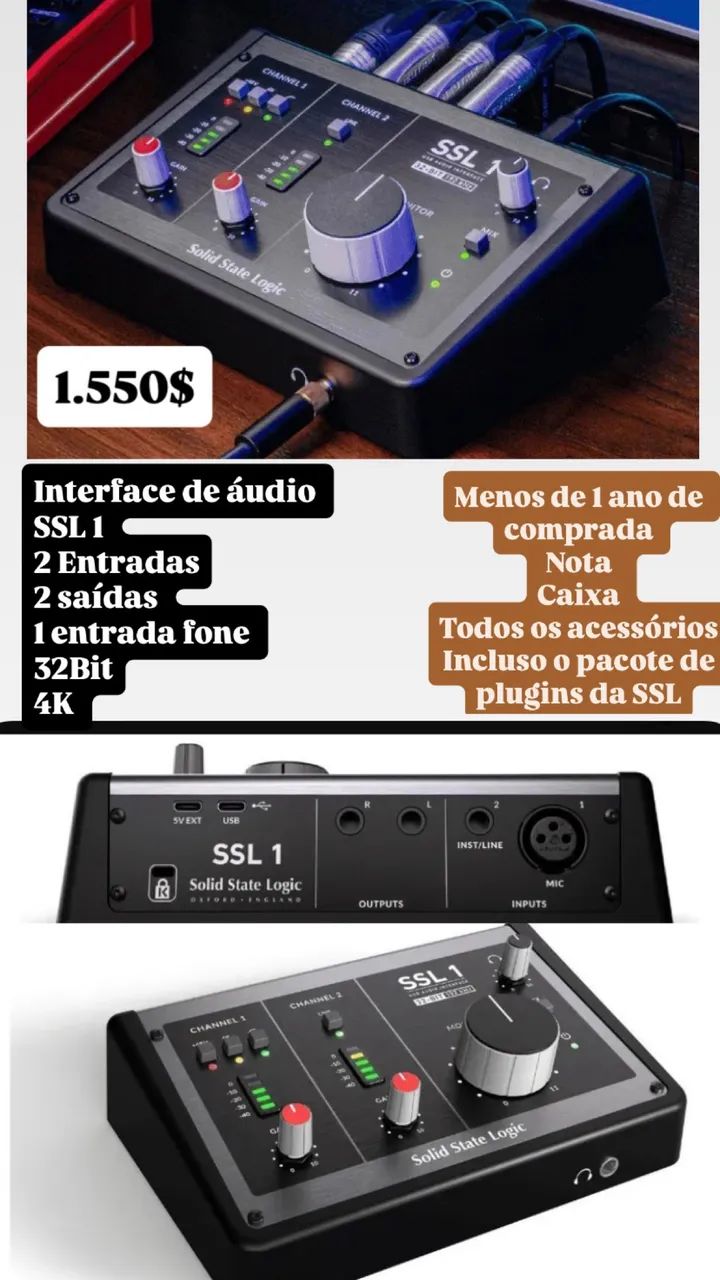 Interface de Áudio SSL 1