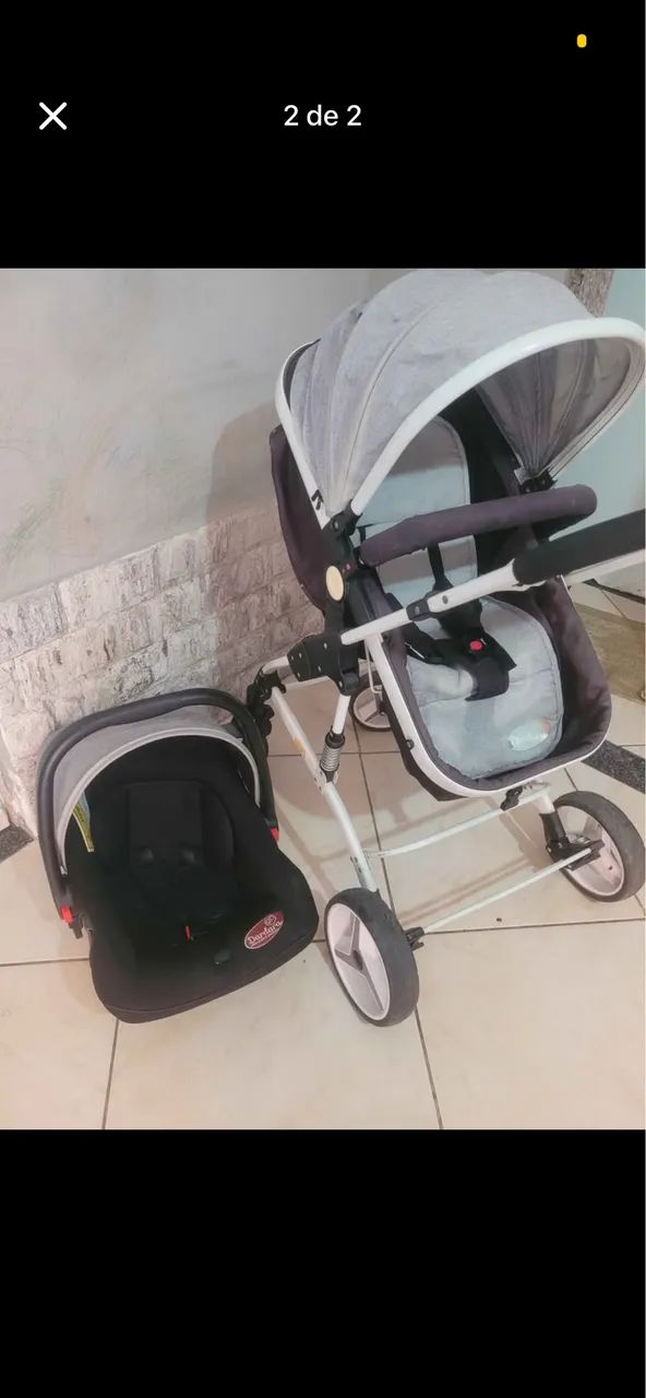 Carrinho de bebê + bebê conforto  - Foto 3
