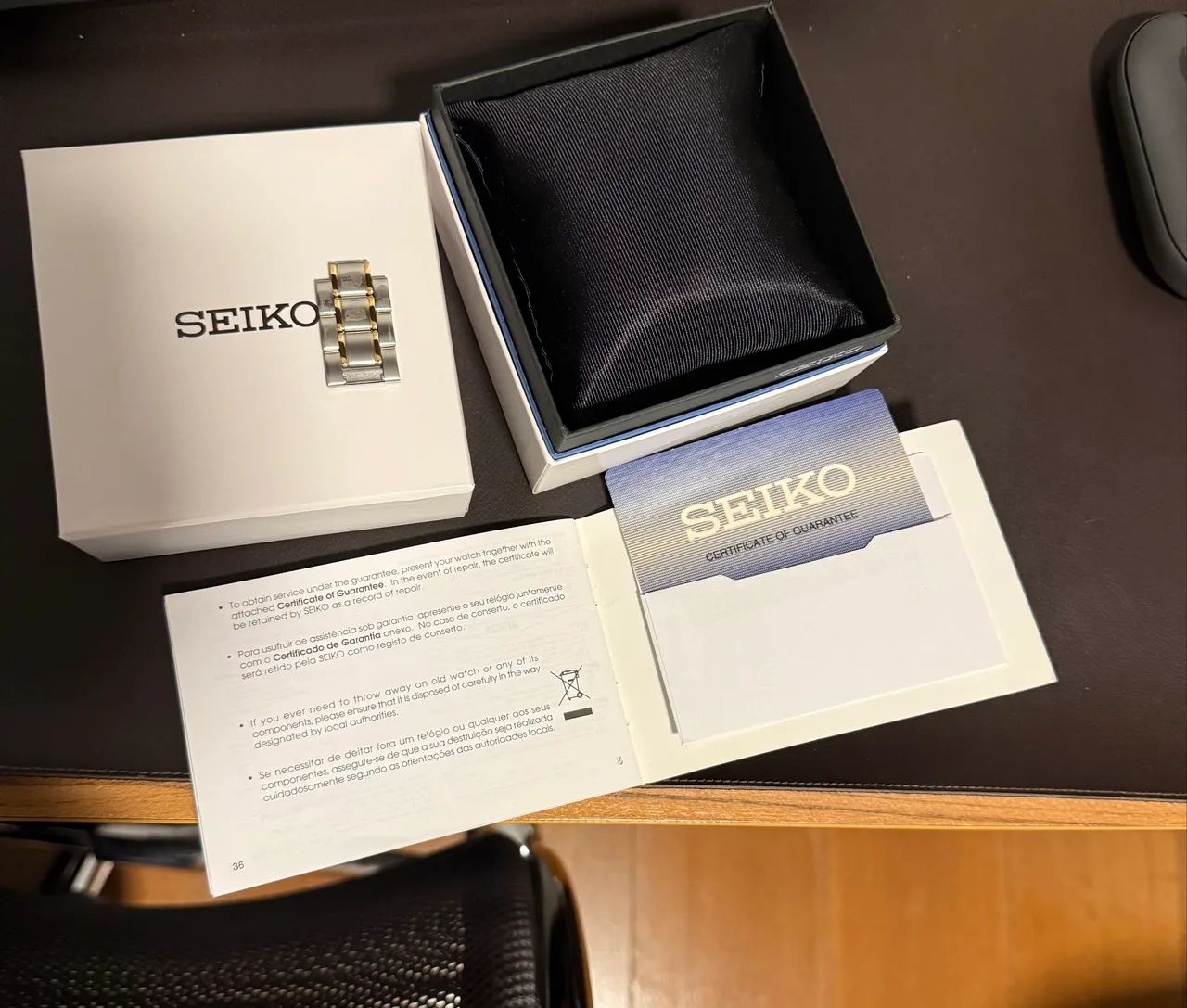 Relógio Seiko Cronógrafo Nunca Usado  - Foto 5