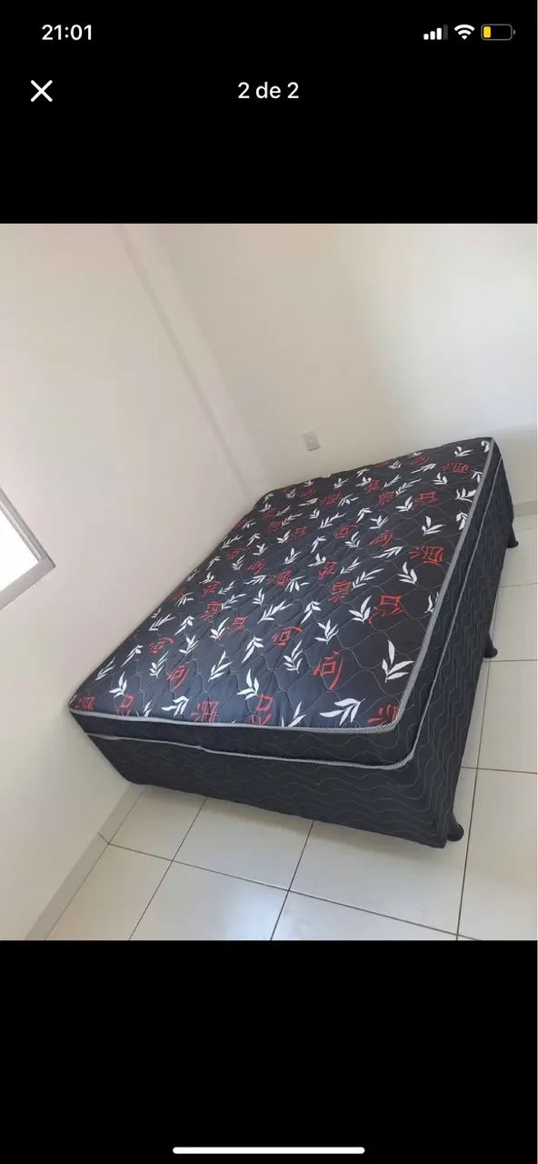 CAMA BOX CASAL MOLAS ENSACADAS 
