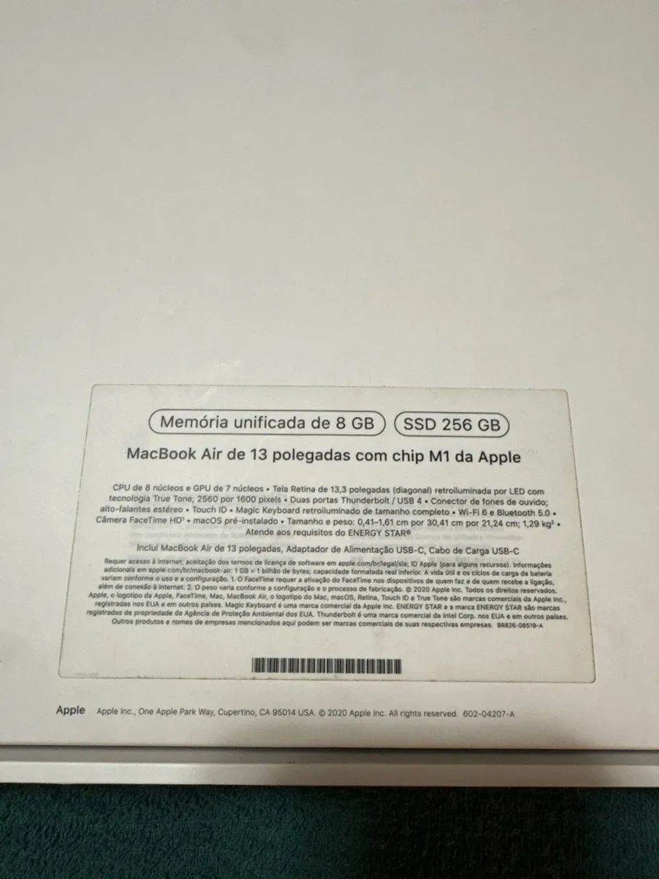 MACBOOK AIR 13 - 256GB ( CAIXA VAZIA ) - Foto 4
