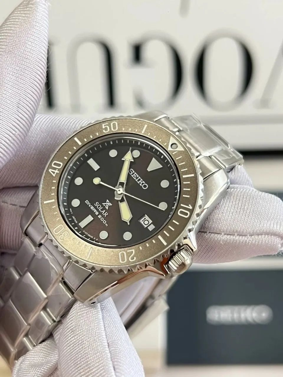 Relógio Seiko Prospex Solar Diver 38,5 mm - Ref. SBDN071 JDM - Foto 2