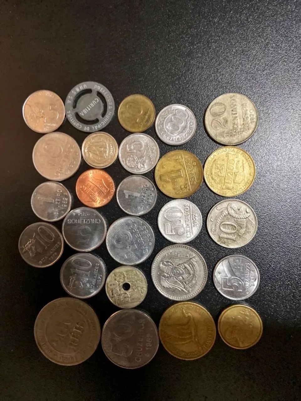 lote de moedas coleção
