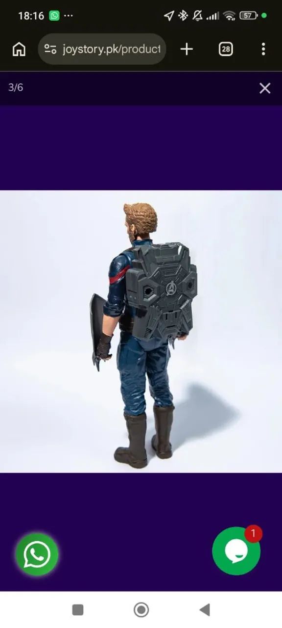 Boneco Capitão América com Aparelho Power FX da Hasbro - Foto 4