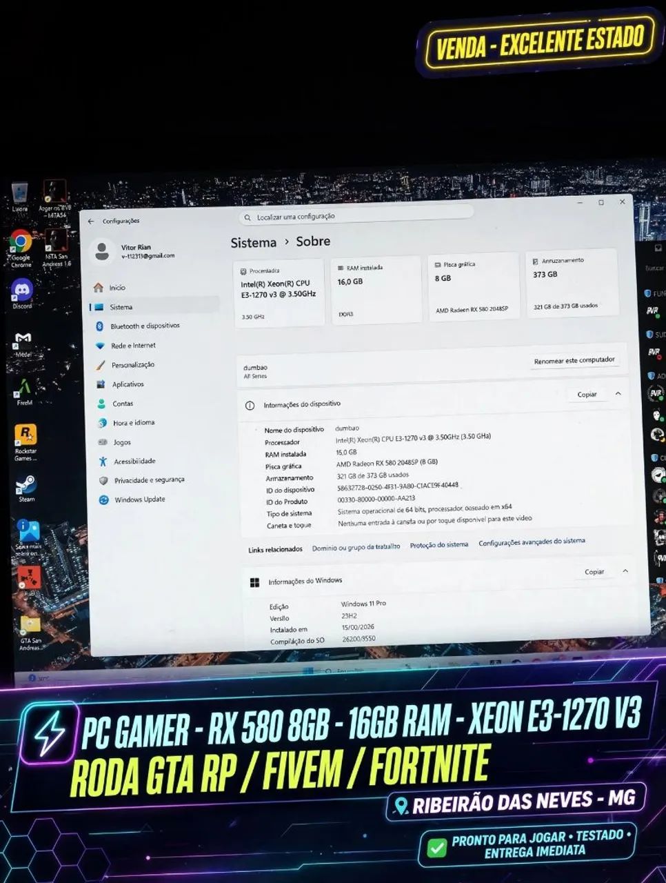 Pc gamer completo