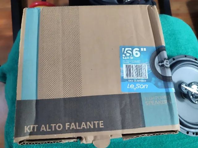 alto-falante 6 polegadas leson ls6 140w 140 rms na cor preta o par Pronta Entrega - Foto 5