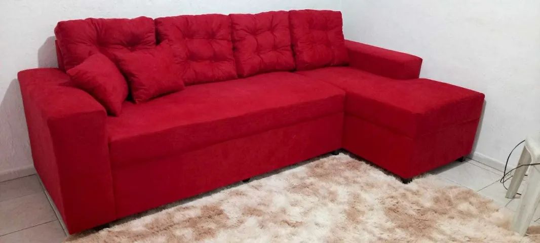 Promoção Sofá 4 Lugares com Chaise de Fábrica - Foto 3